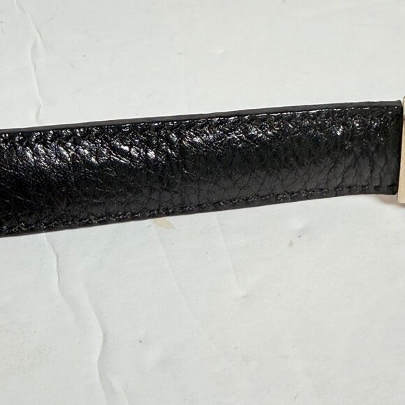 Brighton Reversible Leather Belt Black Red Faux Reptile Silver Tone Buckle M/L main image 12